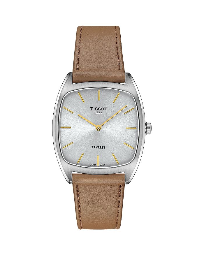 

Стильные часы, 32 мм Tissot, белый