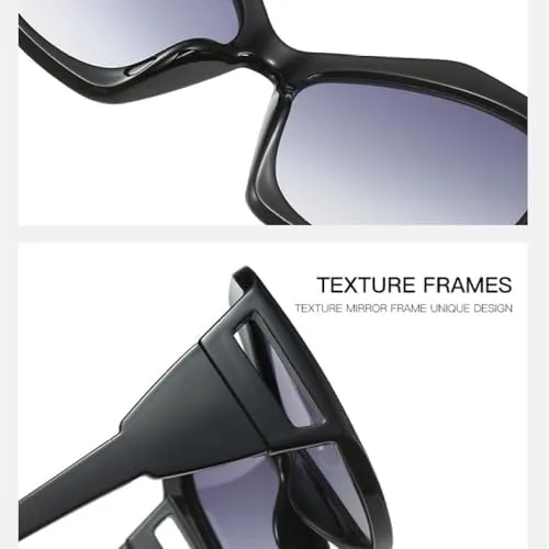 

Модные розовые солнцезащитные очки большого размера для женщин, винтажные панк-очки в крупной оправе, защита от ультрафиолета UV400, 2027 год MTZJH, Pink