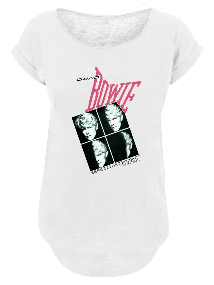 

Рубашка F4NT4STIC David Bowie Serious Moonlight Tour 83, белый