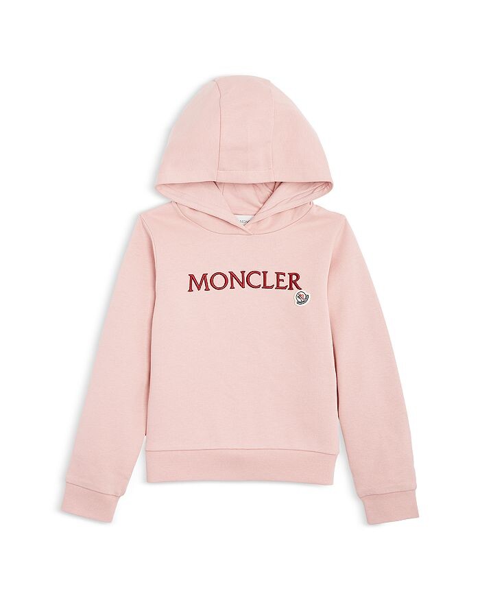 

Толстовка с вышитым логотипом Moncler для девочек - Big Kid, розовый