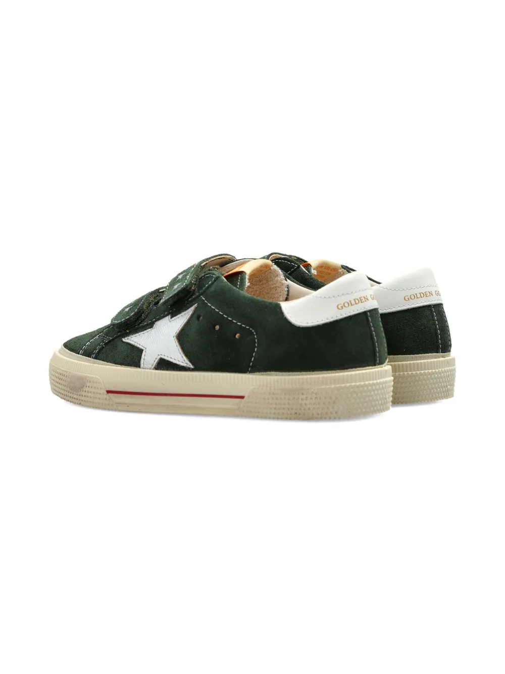 Кеды с аппликацией в виде звезд Golden Goose Kids, зеленый — фото 3