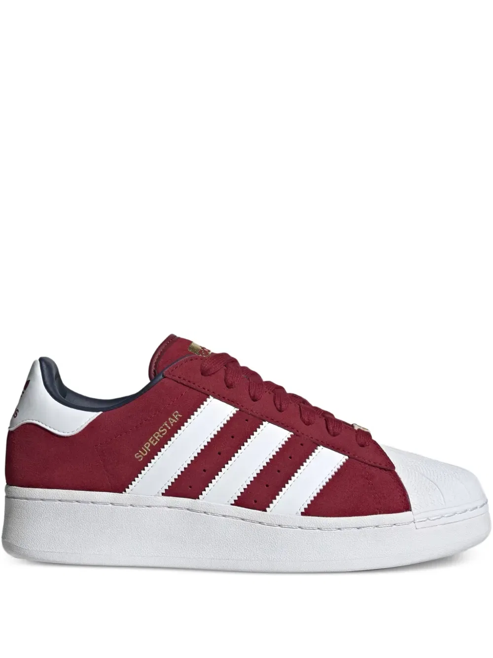 Кроссовки Superstar XLG в полоску Adidas, красный