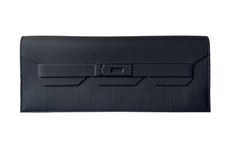 

HERMES Клатч-кошелек Birkin Swift Leather Birkin Bag для женщин 89 Noir Black