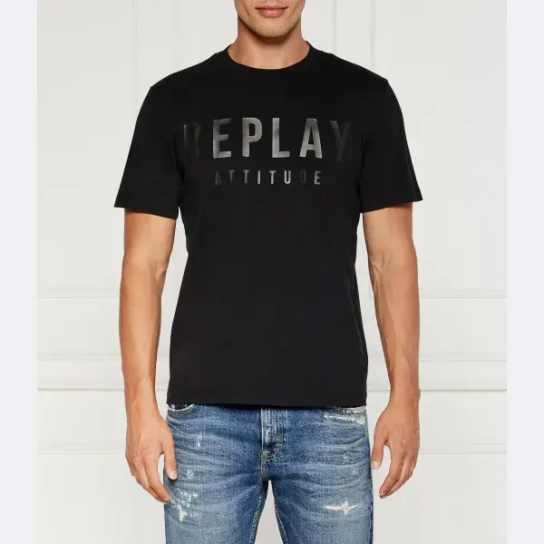 

Футболка стандартного кроя Replay, черный