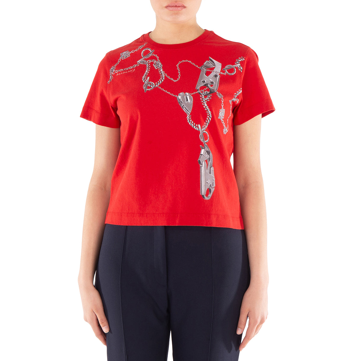 

Бурберри Найт Хардвер Хлопковая футболка Burberry, Pillar Ip Pattern