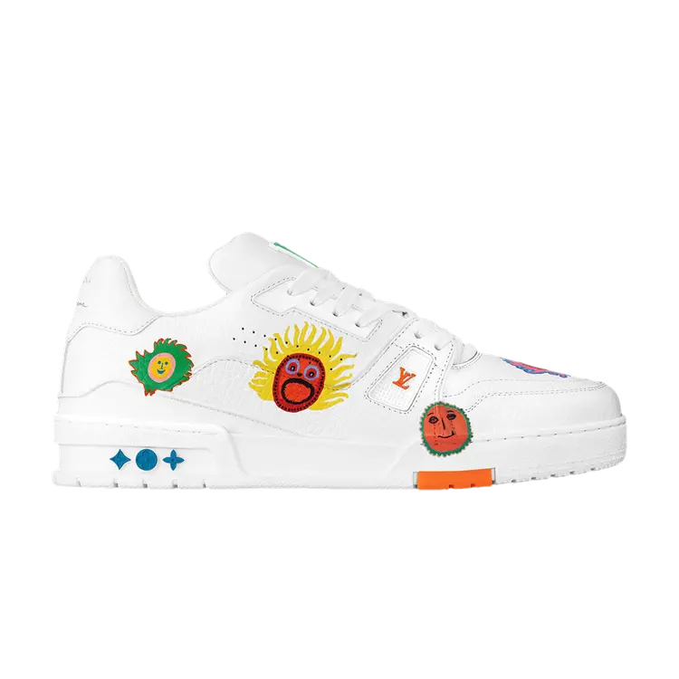 

Кроссовки Louis Vuitton Yayoi Kusama x Louis Vuitton Trainer 'Faces - White', белый