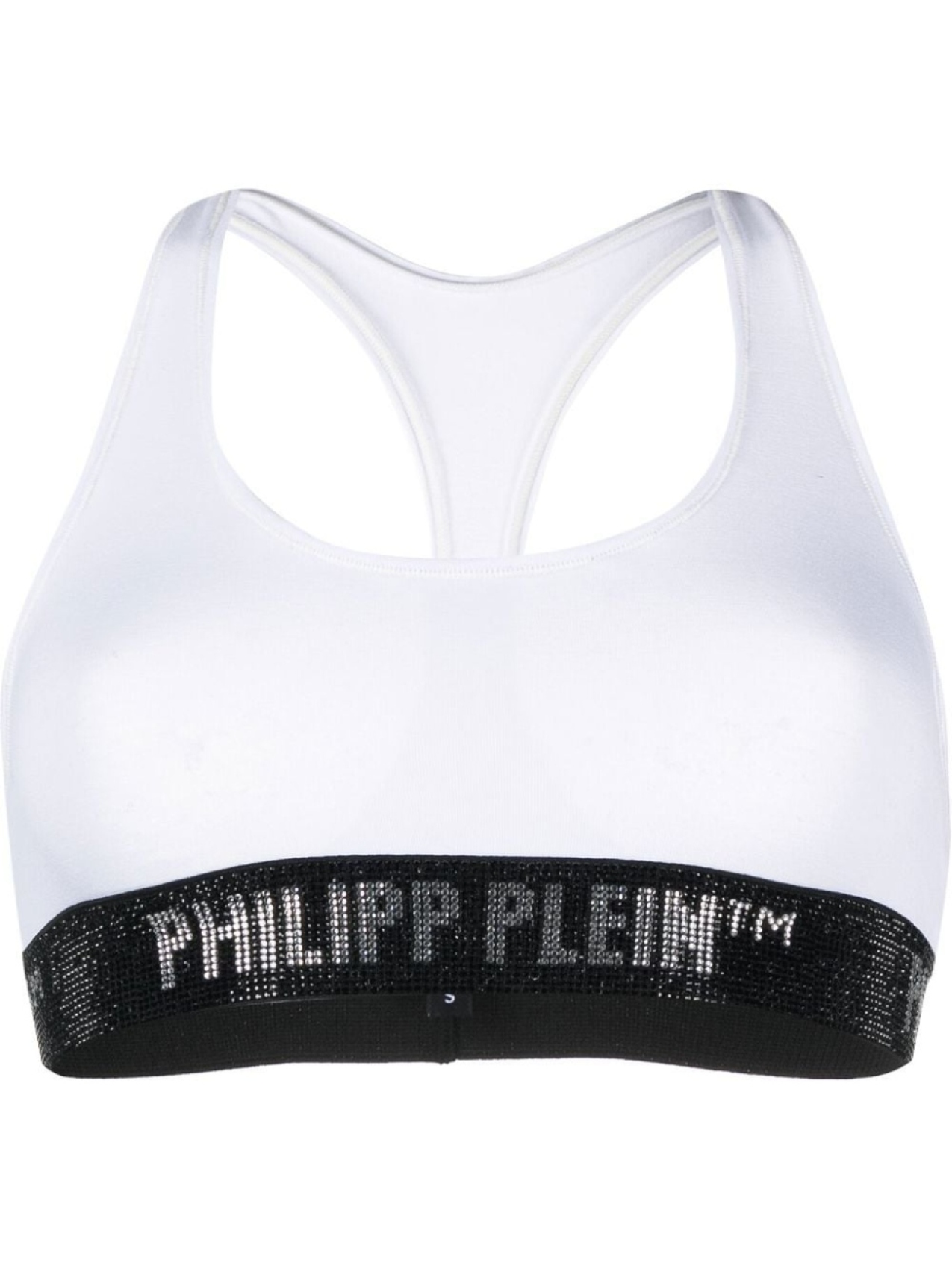 

Philipp Plein спортивный бюстгальтер с логотипом, белый