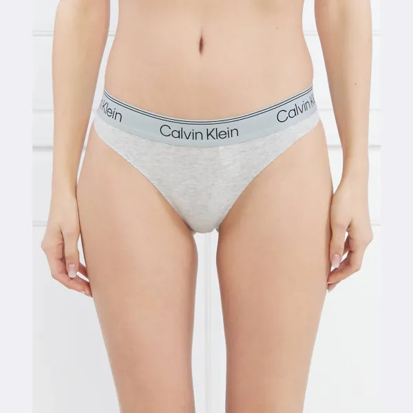 

Спортивные хлопковые стринги Calvin Klein, серый