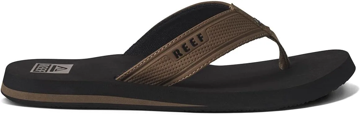 

Мужские шлепанцы REEF Layback с поддержкой свода стопы, водостойкие, черный