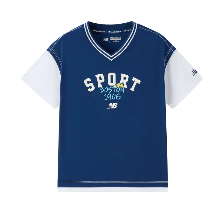 New Balance Повседневная спортивная одежда navy blue для детей 3-7 лет — фото 4