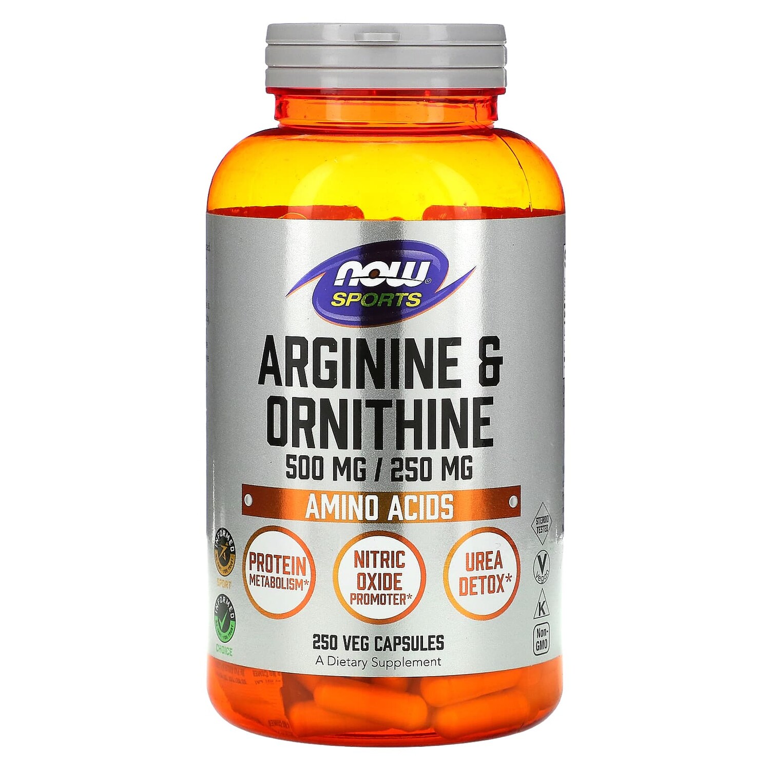 

Now Foods Arginine & Ornithine 500/250 250 капсул