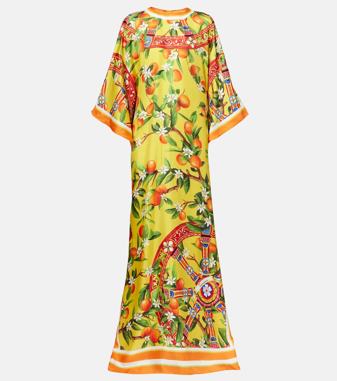 

Платье макси из шелка с принтом Dolce&Gabbana, Myt Mandarini F.Gia