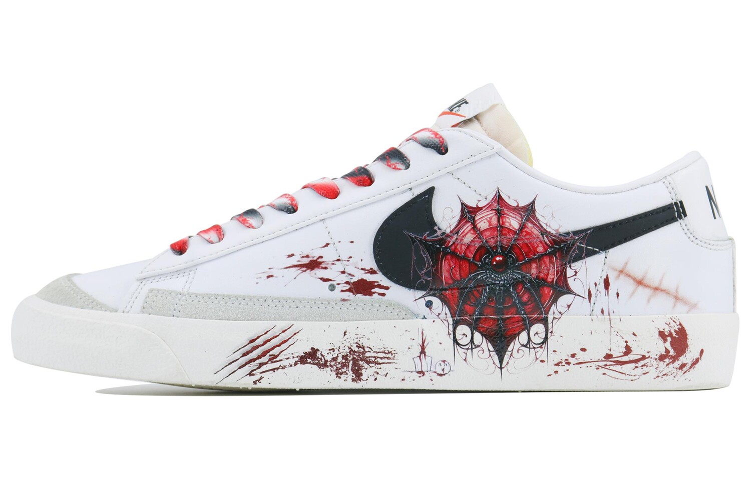 

Кроссовки Nike Blazer Skateboarding Shoes Unisex Low-top Red, белый