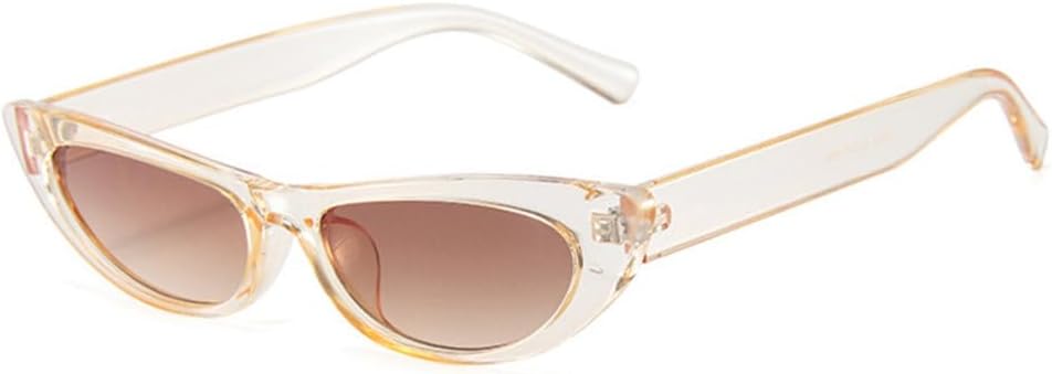 

Солнцезащитные очки для женщин 2027 года, маленькие, в винтажном стиле, с леопардовым принтом, панк-очки, защита от УФ-излучения UV400, светло-коричневые, один размер MTZJH, One Color