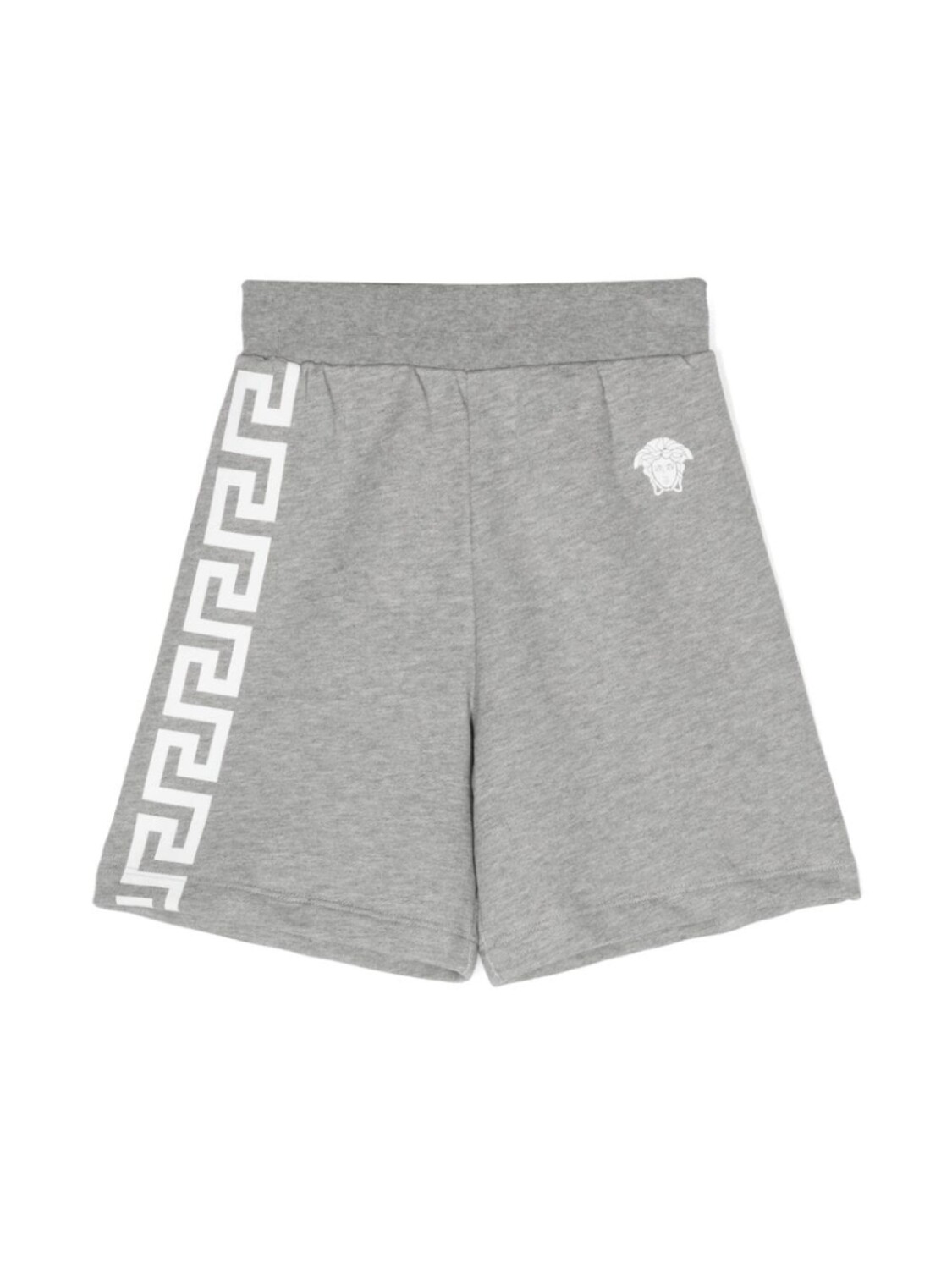 

Versace Kids шорты с узором Greca, серый
