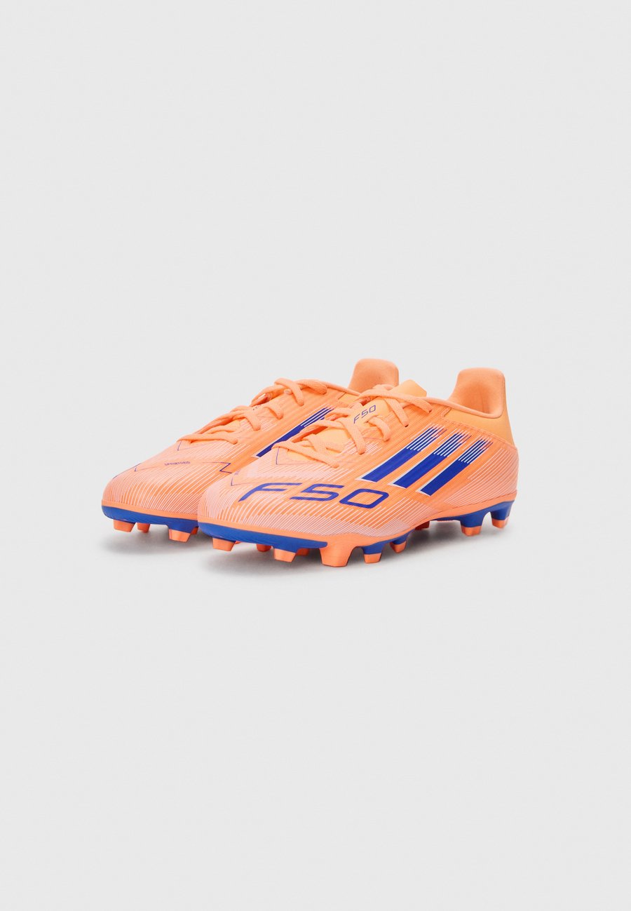 Кроссовки Adidas Performance F50 CLUB FIRM GROUND / MULTI GROUND FOOTBALL BOOTS, Beam Orange/Lucid Blue/White/Orange — фото 2