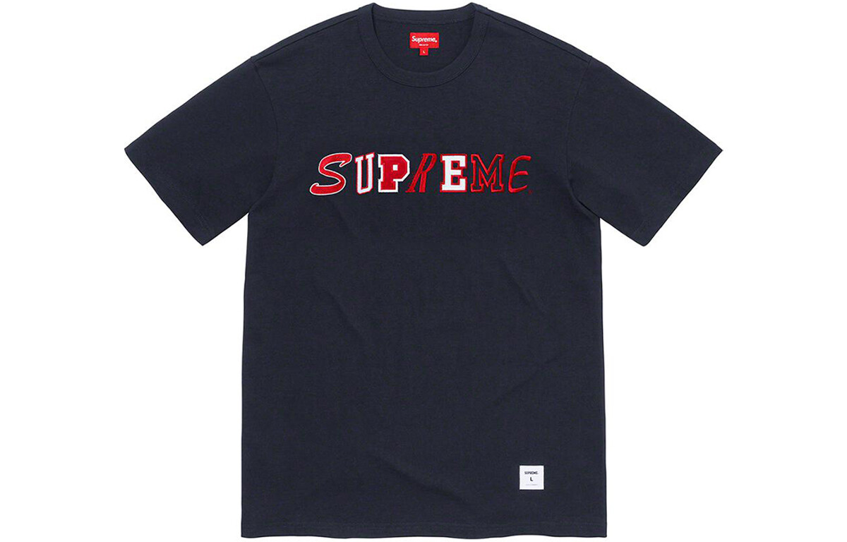 

Футболка Supreme Collage Logo с короткими рукавами, черный