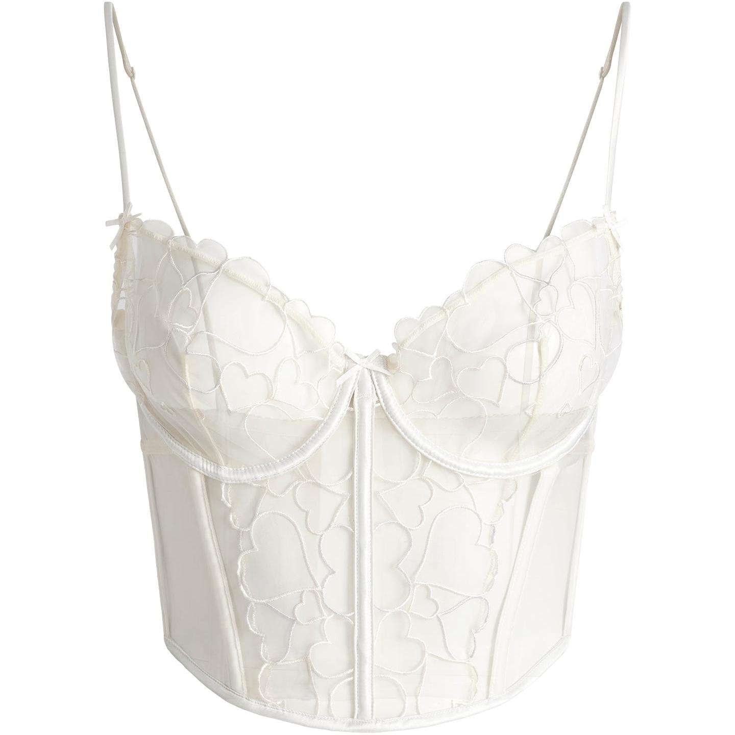 

Вышитый тюль укороченный корсет Camisole Skims, Marble/Marble Color