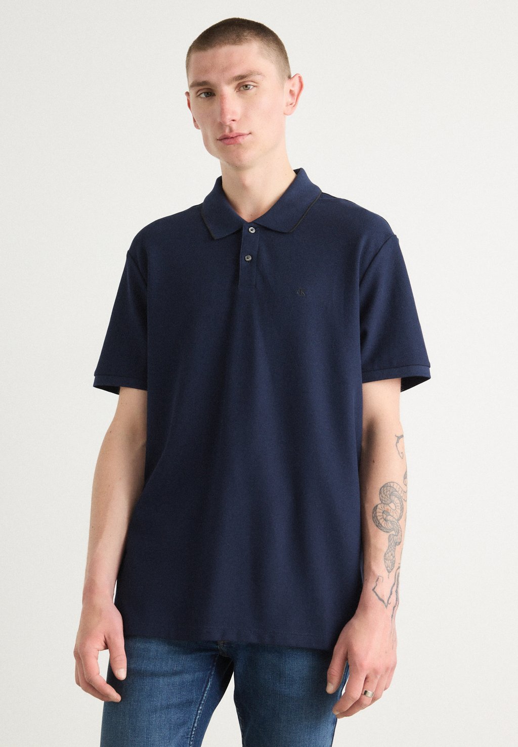 

Рубашка поло REFINED TIPPED CLASSIC Calvin Klein, темно-синий