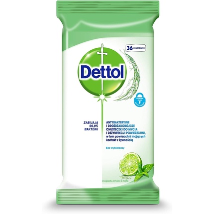 

Антибактериальные салфетки Лайм и Мята Dettol