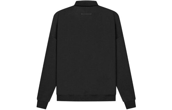 Рубашка ss21 long sleeve french terry polo shirt 'stretch limo' Fear Of God Essentials, черный — фото 3