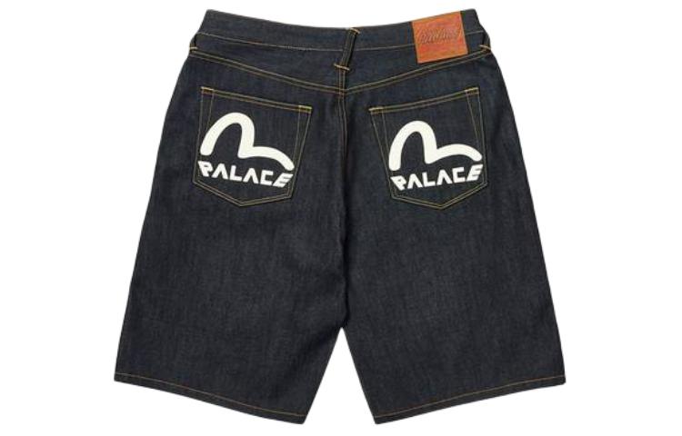 

X Evisu Длинные джинсовые шорты PALACE, черный