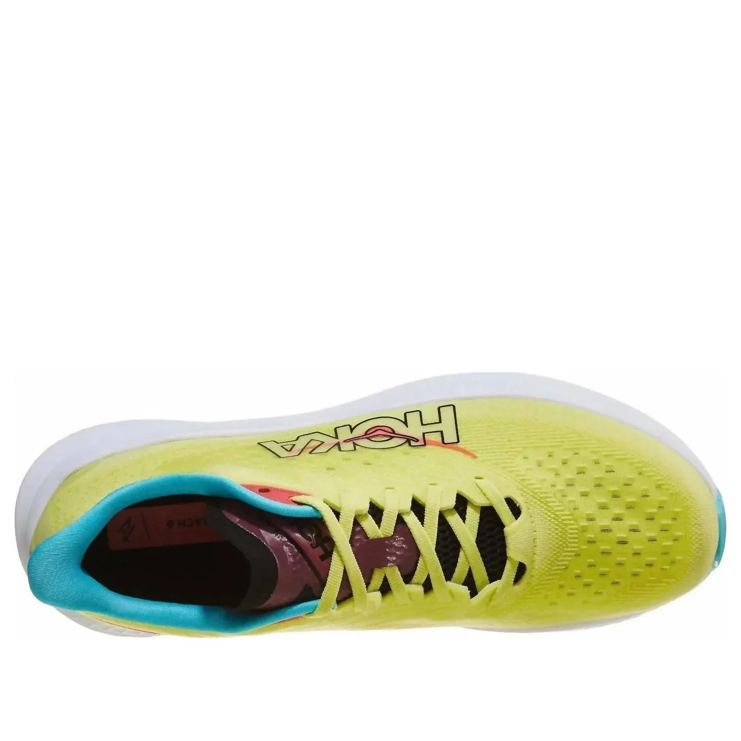 Hoka Мужские кроссовки Mach 6 в цвете Yuzu Cielo Blue — фото 3