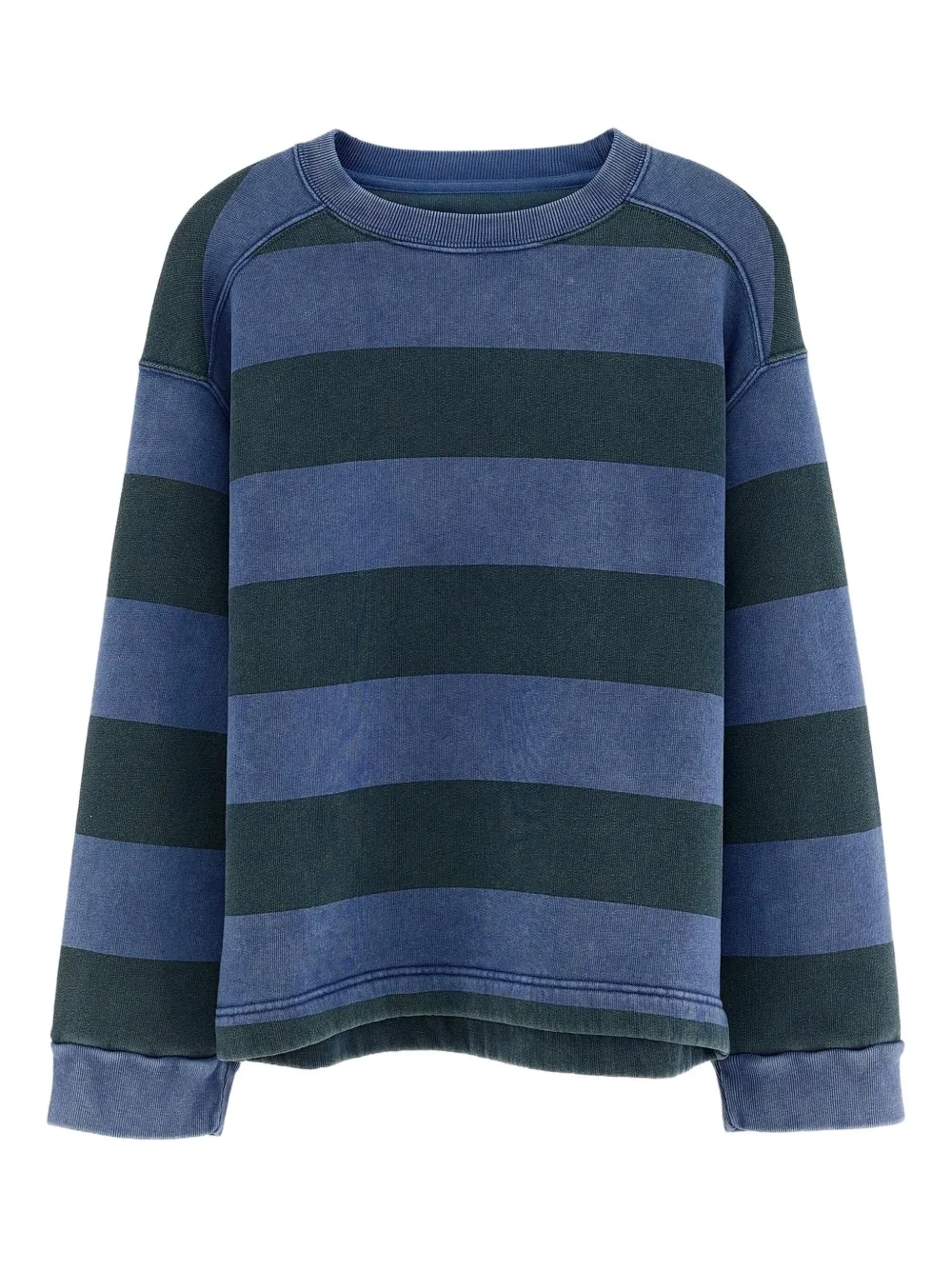 

Свитшот в полоску с круглым вырезом Bellerose Kids, синий