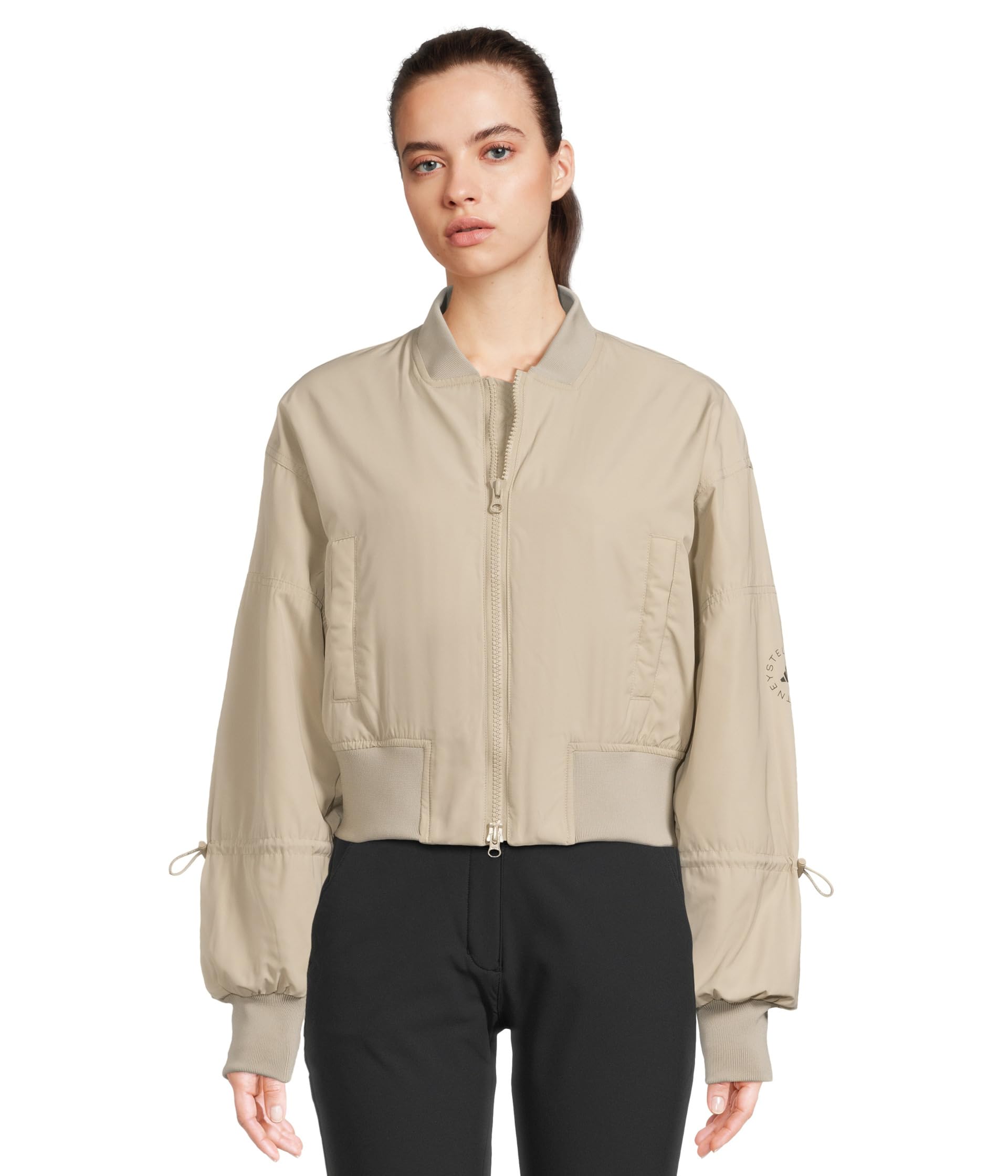 

Бомбер Adidas by Stella McCartney Woven Bomber Cropped Jf6029, Desert Sand-Smc