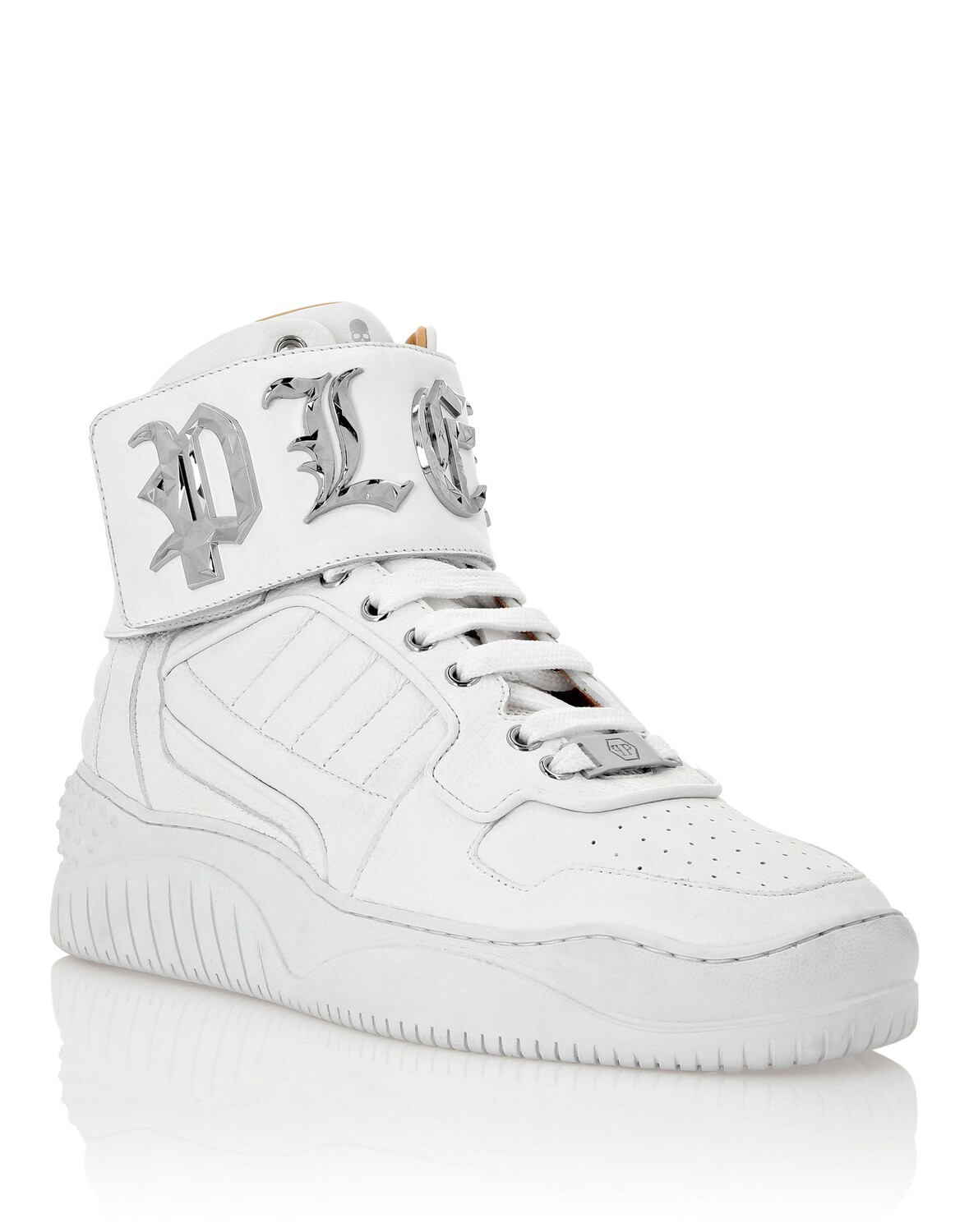 

ВЫСОКИЕ КРОССОВКИ GOTHIC PLEIN Philipp Plein, цвет White/Nickel, Белый, ВЫСОКИЕ КРОССОВКИ GOTHIC PLEIN Philipp Plein, цвет White/Nickel