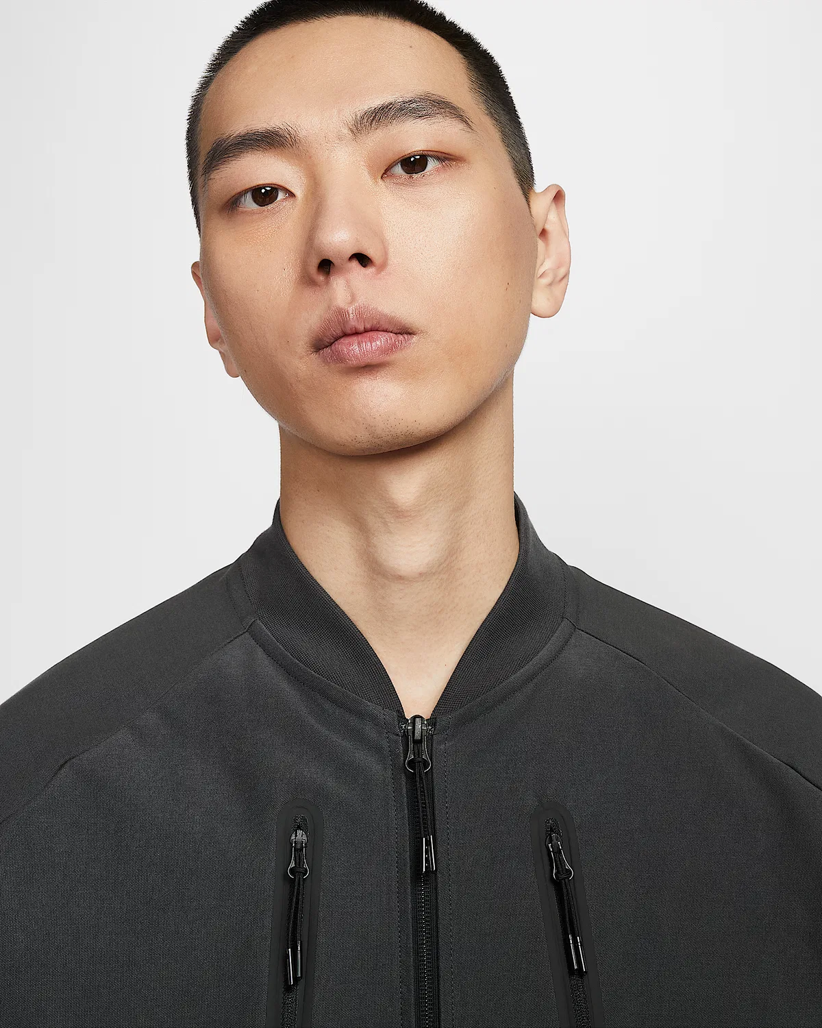 Мужская куртка Nike Tech Dri-FIT Shori Knit, Anthracite/Black — фото 3