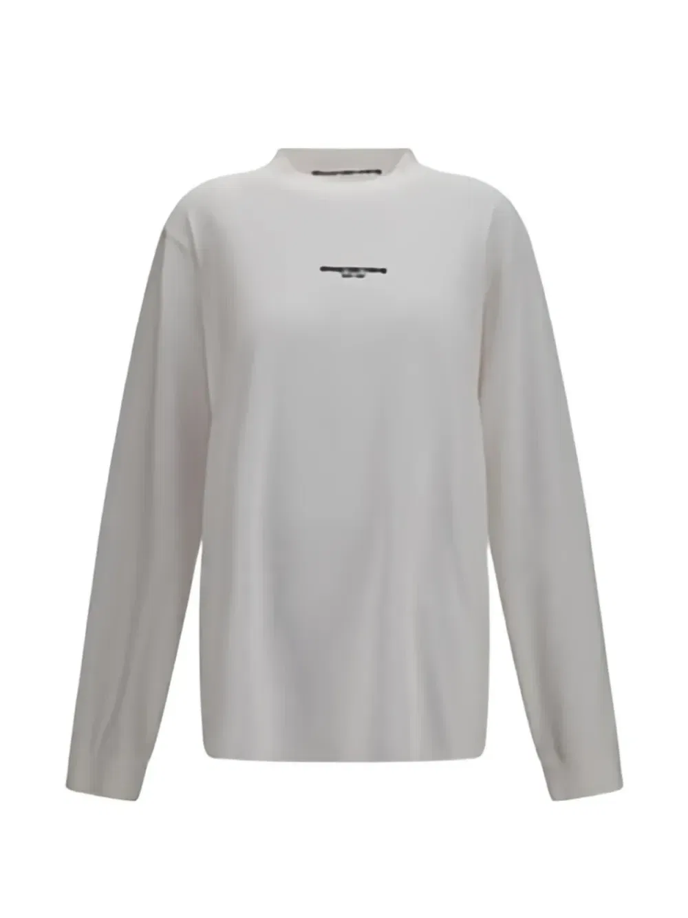 Футболка с длинным рукавом и логотипом Alexander Wang, бежевый