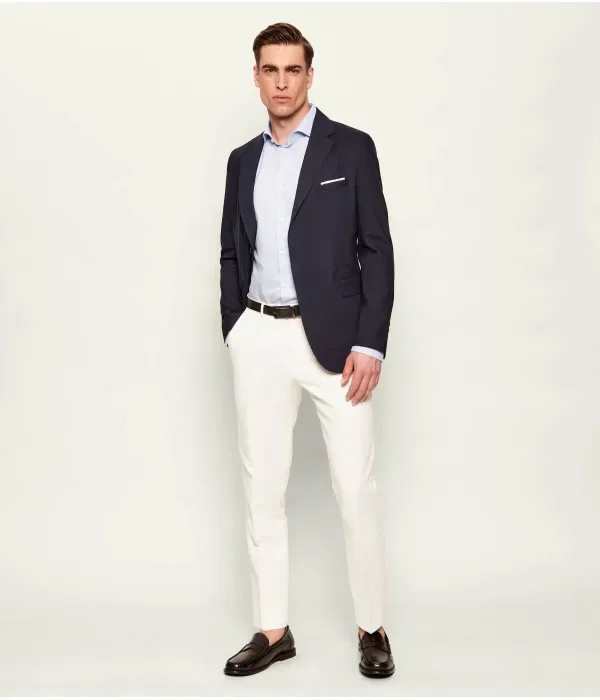 Рубашка H-HANK-SP-C1-261 slim fit Boss, небесно-голубой — фото 2