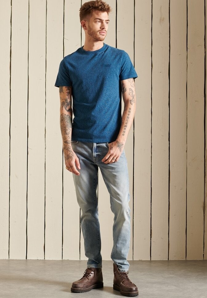 

Футболка базовая VINTAGE LOGO EMB Superdry, цвет charred teal grit