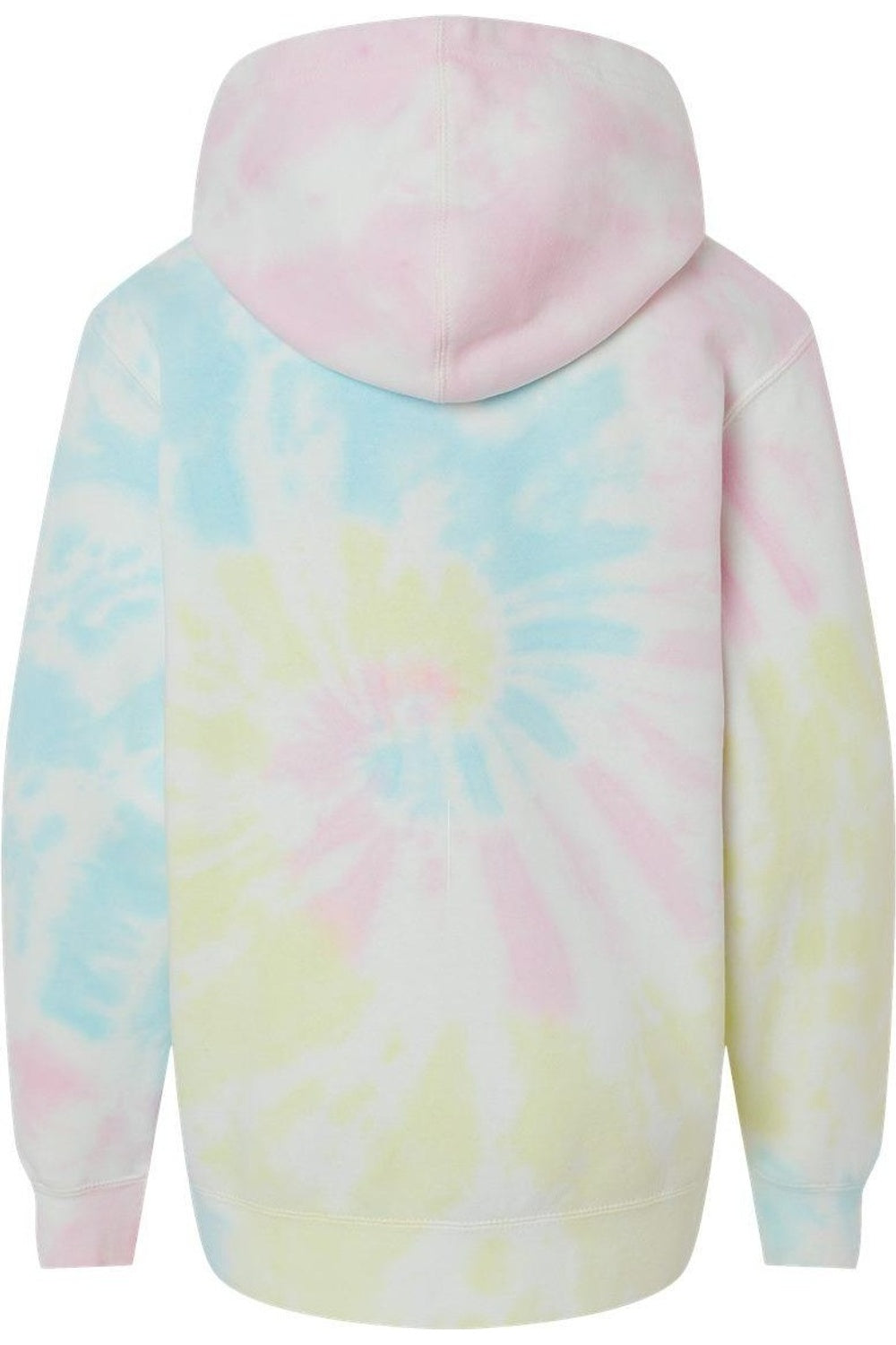 Independent Trading Co. Молодежная средневесовая худи с капюшоном в технике тай-дай, Tie Dye Sunset Swirl — фото 2