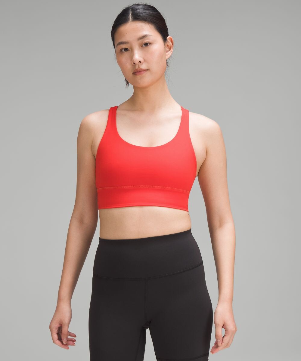 

Удлиненный бюстгальтер Energy Lululemon, красный