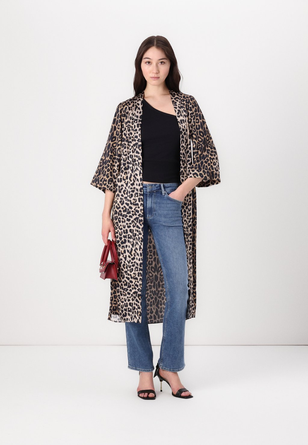 Накидка EXCLUSIVE CARINE KIMONO AllSaints, коричневый — фото 2