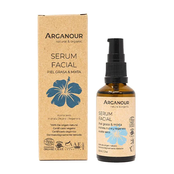 

Увлажняет и уменьшает поры и мелкие несовершенства Sérum Facial Piel Grasa Arganour, 50 ml
