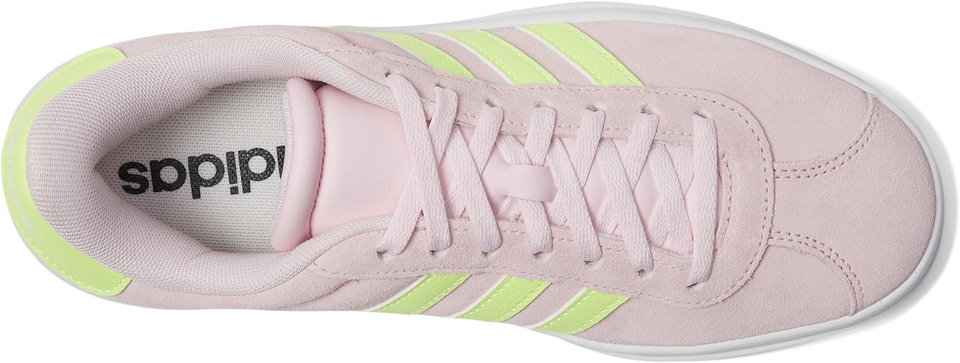 Кроссовки Adidas Kids VL Court Bold Sportswear Shoes, Clear Pink/Yellow/White — фото 2