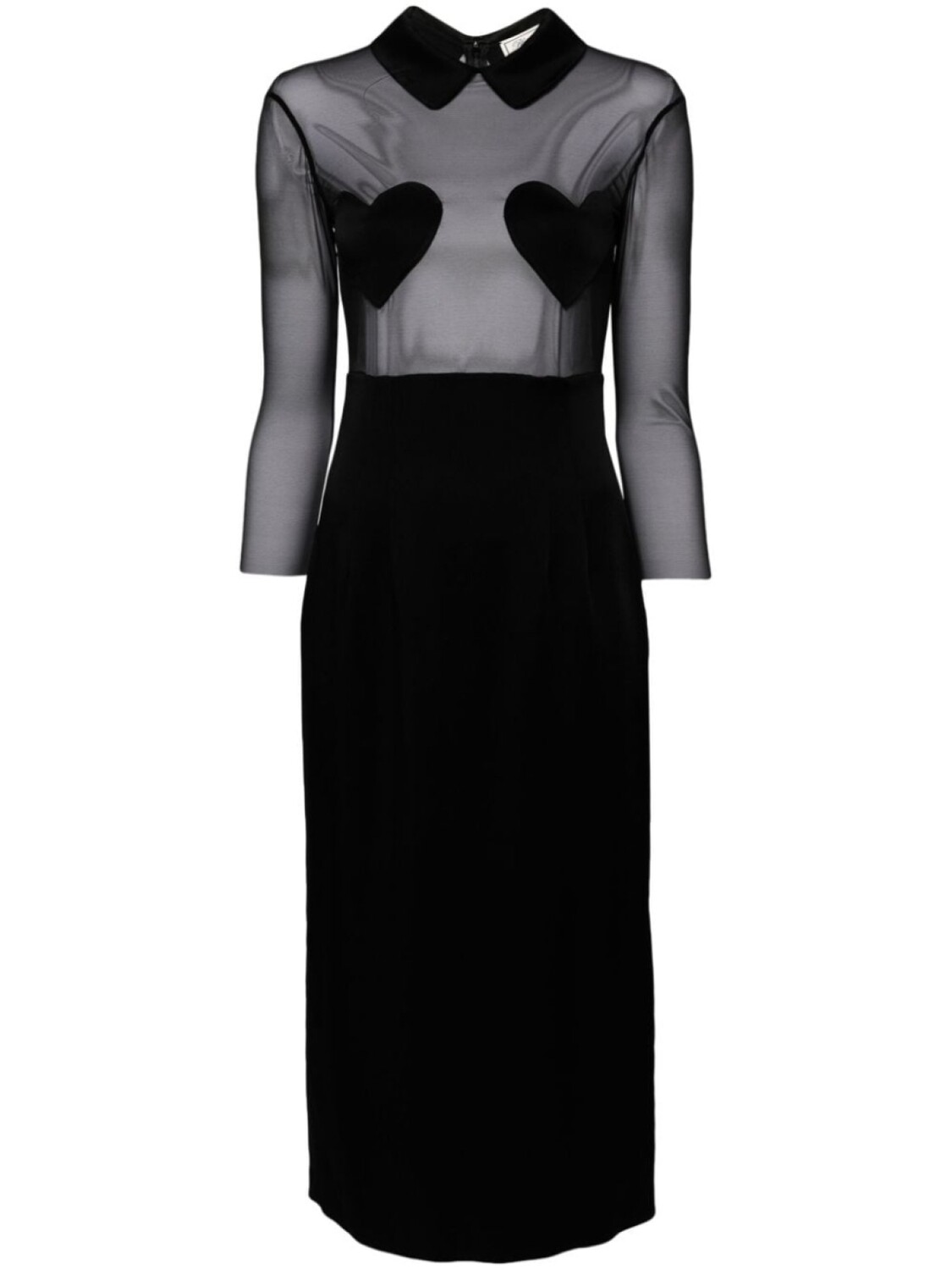 

Blumarine платье миди с нашивкой, черный
