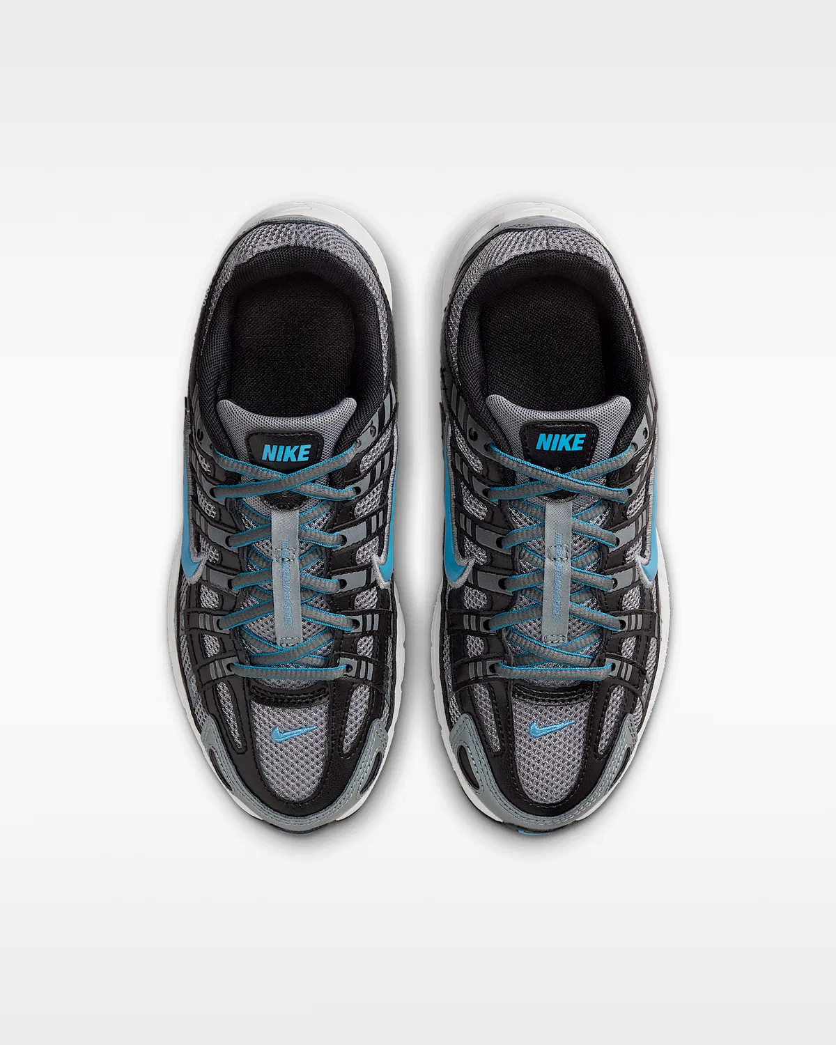Кроссовки Nike P-6000 для детей, Smoke Grey/Black/Platinum Tint/Dutch Blue — фото 4