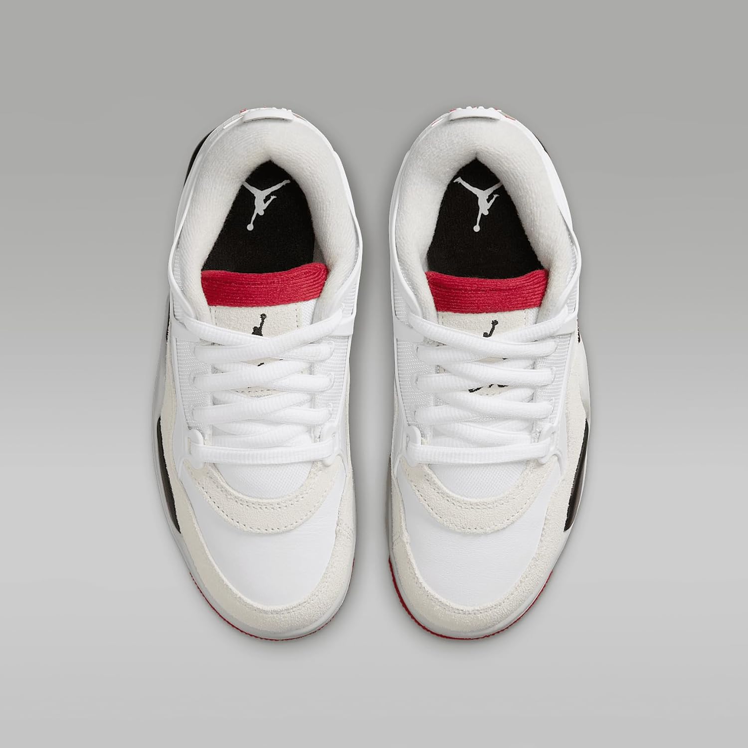 Детские кроссовки Nike Jordan 4 Retro, белый/черный/красный — фото 4