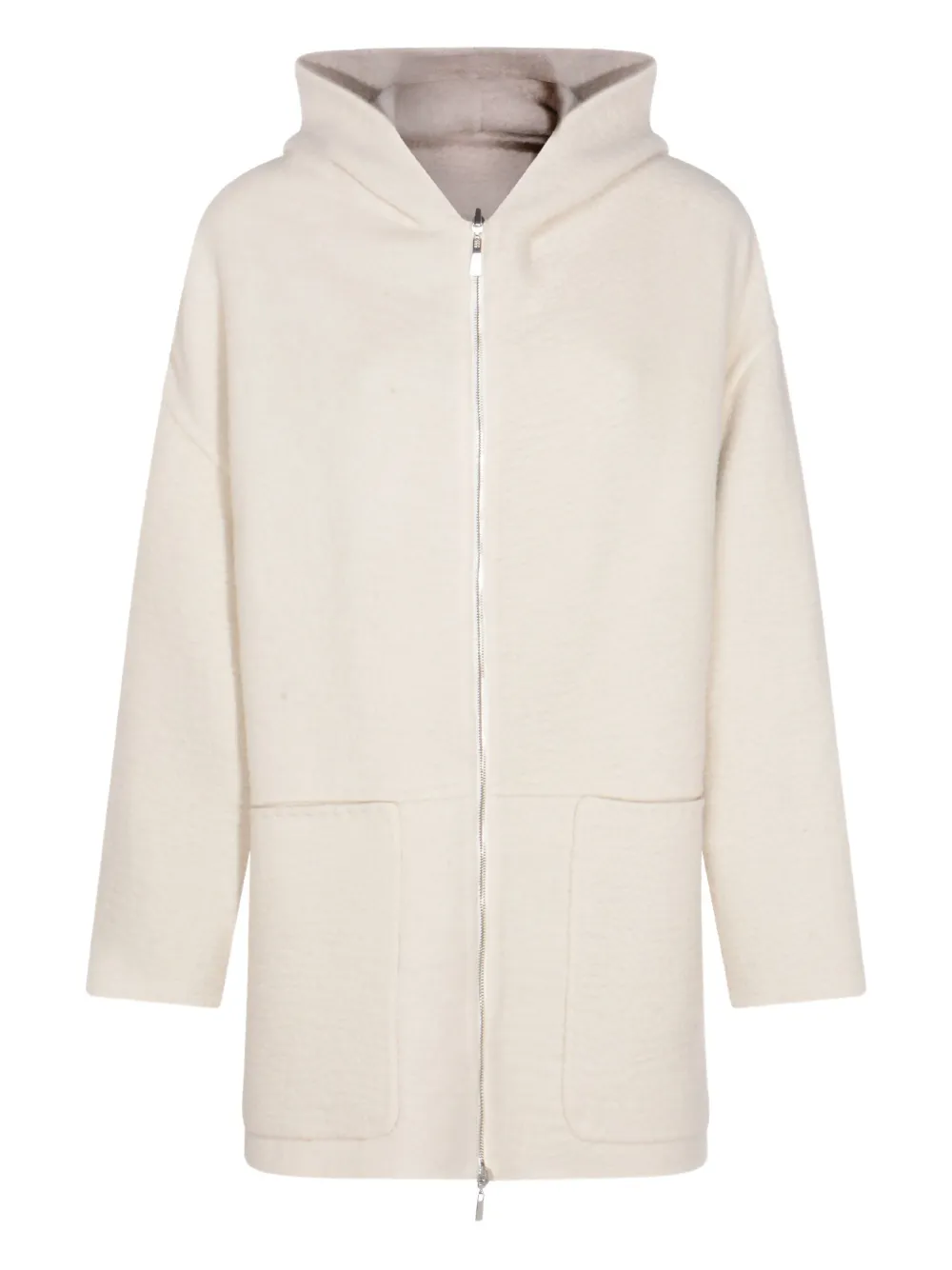 

Вязаное изделие с капюшоном на молнии Malo, белый