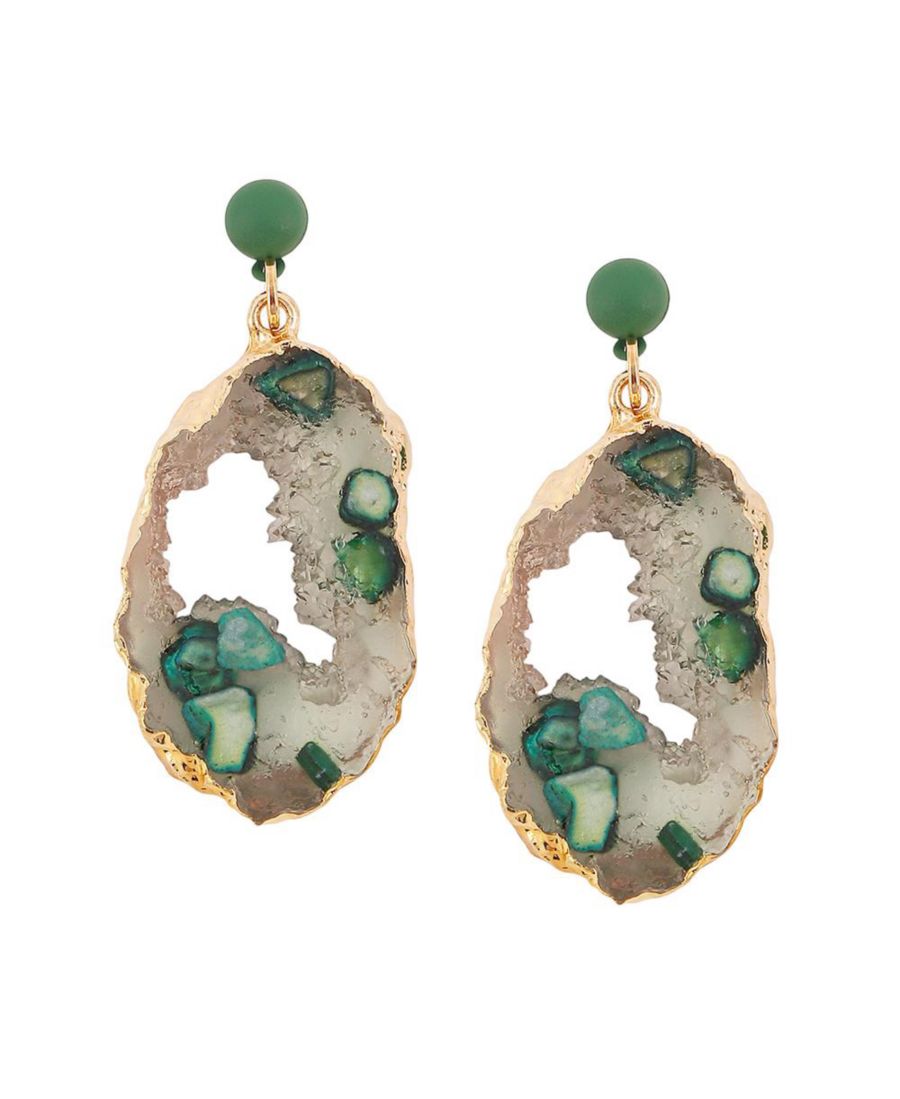 

Женские серьги-подвески The Wilderness, изумрудно-зеленый цвет SOHI, Green