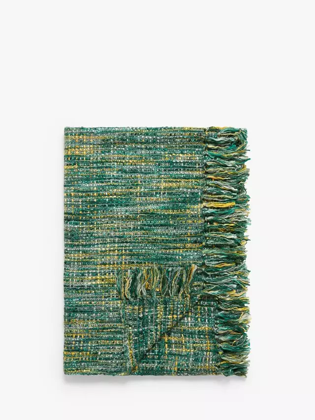 

Плед John Lewis Boucle Blend, цвет green/multi
