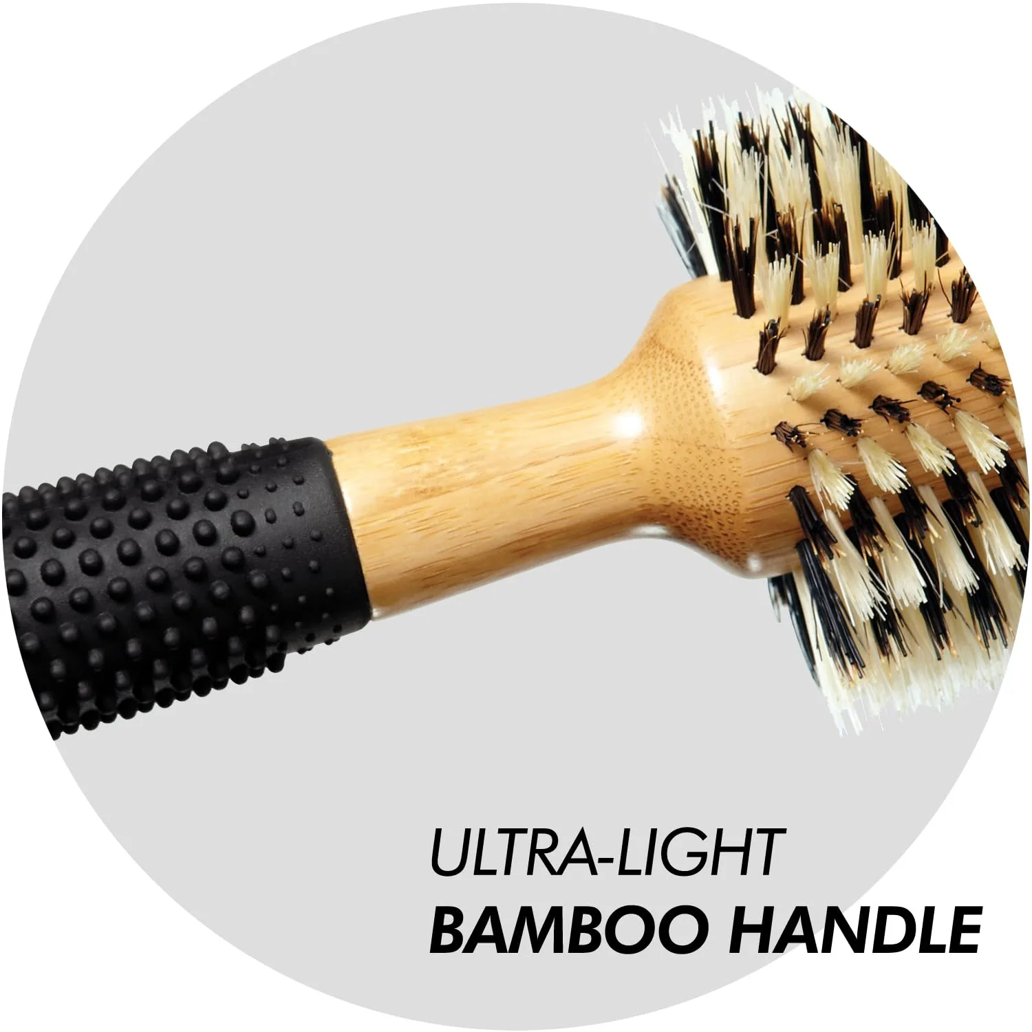 Круглая щетка с щетиной Sam Villa Signature Series 1 штука (1 шт.), Bamboo — фото 4