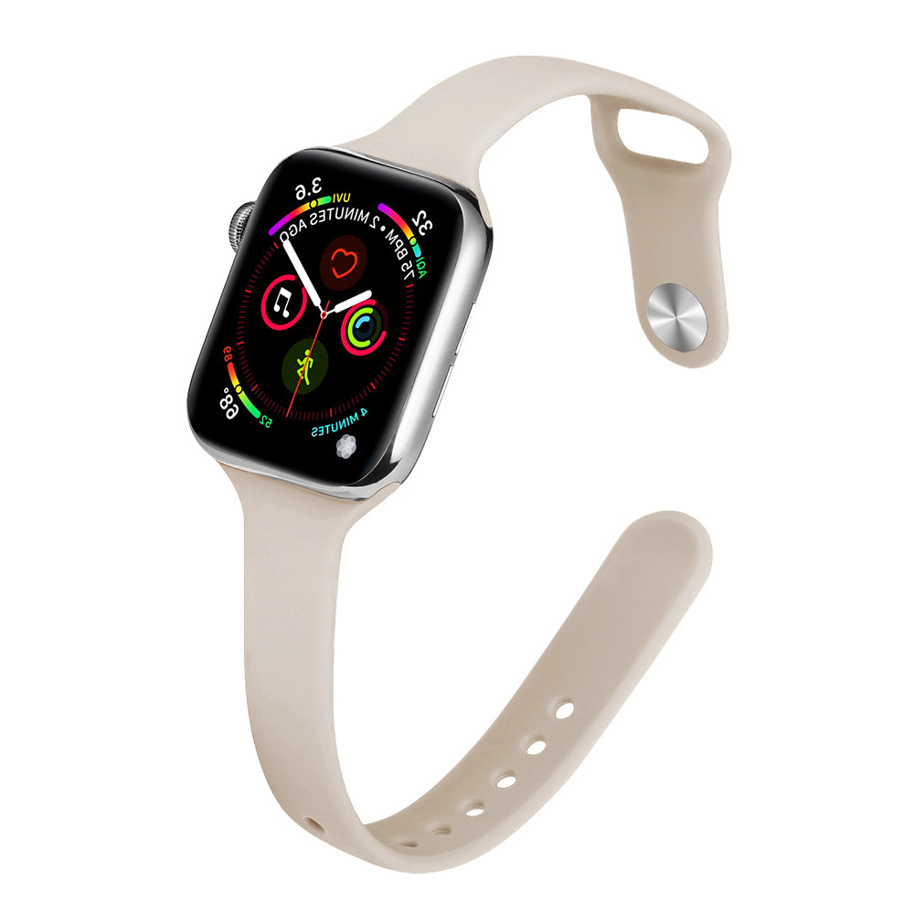 

Ремешок из силиконового материала, совместимый с Apple Biaodaige, Burgundy
