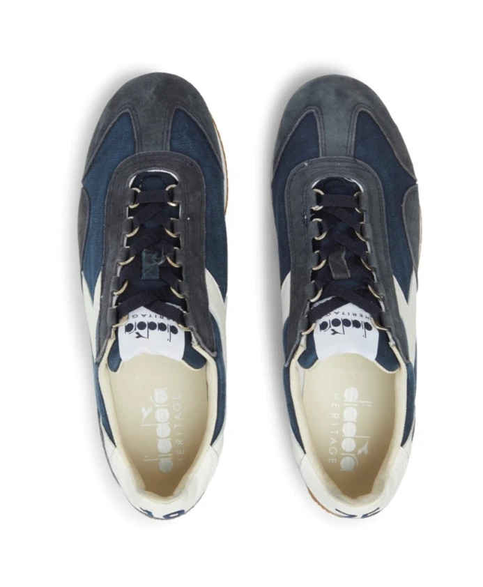 Кроссовки Canvas Heritage, цвет «каменная стирка», синий Diadora, синий — фото 3