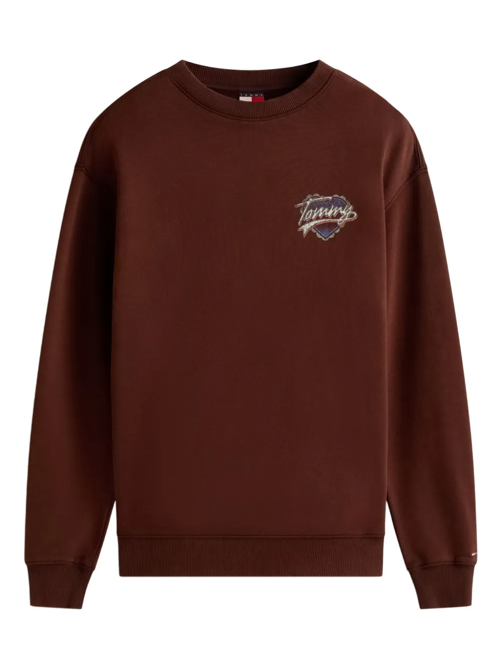 

Свитер с логотипом и круглым вырезом Tommy Jeans, коричневый