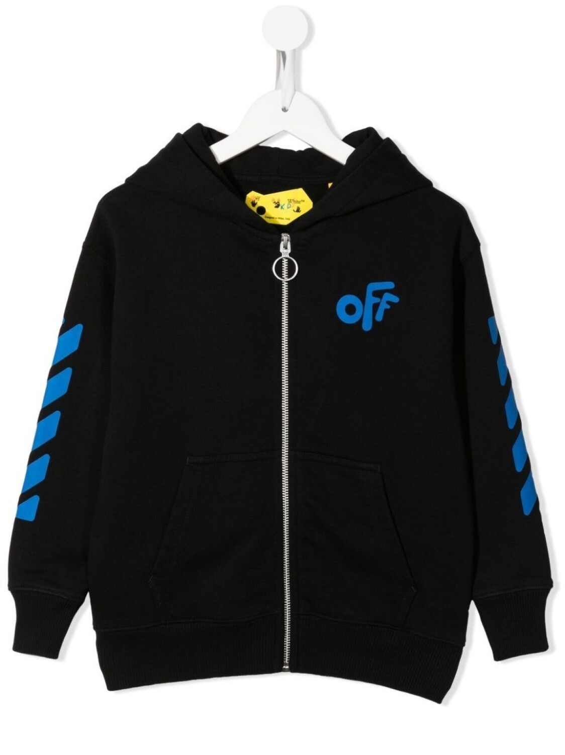 

Худи Off Rounded на молнии Off-White Kids, черный